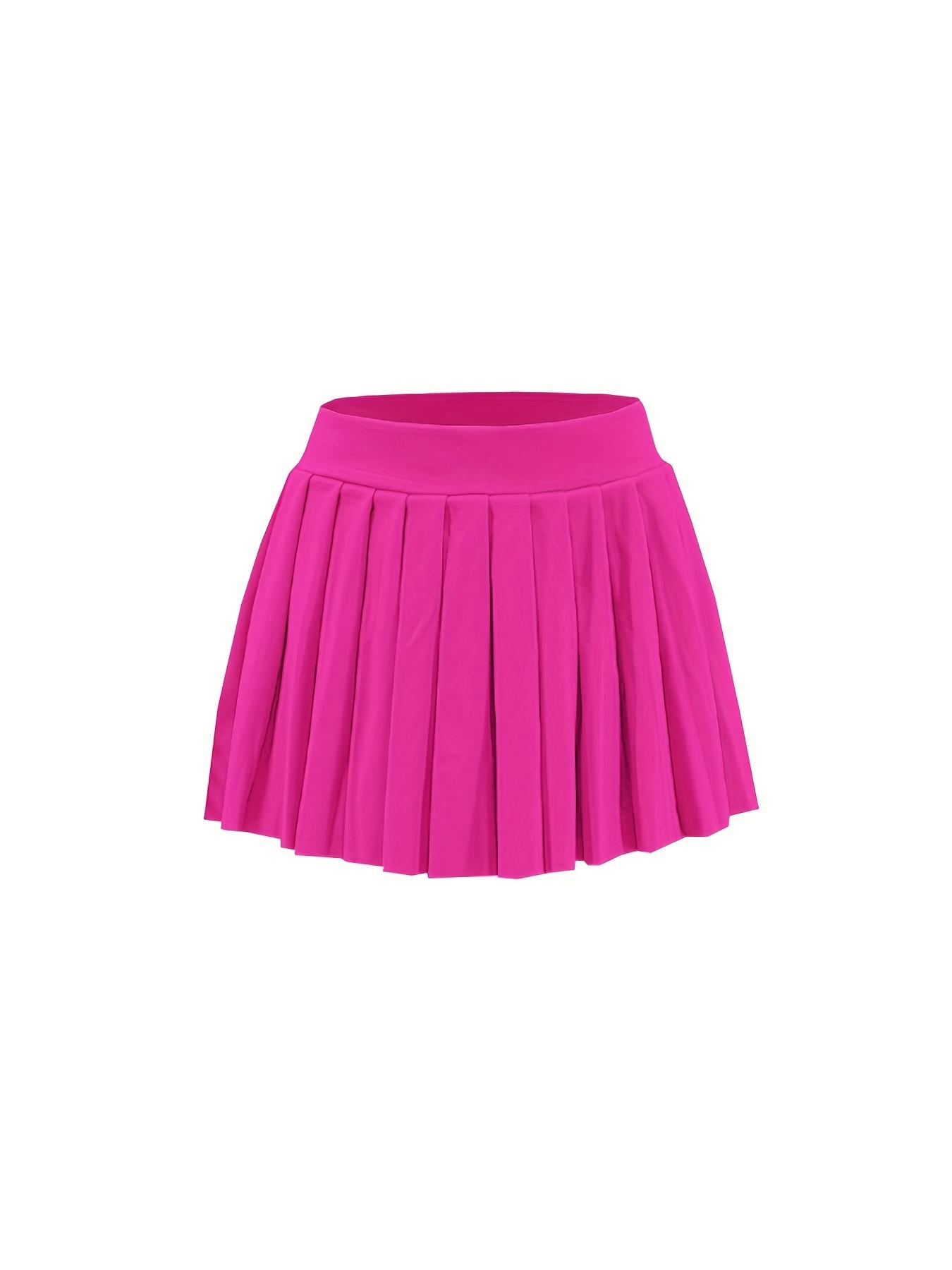 Women's Solid High Waist Pleated Skirt, Summer Clothes Women, Fashion Casual Mini Skirt for Daily Outdoor Wear, Women's Bottoms for Summer