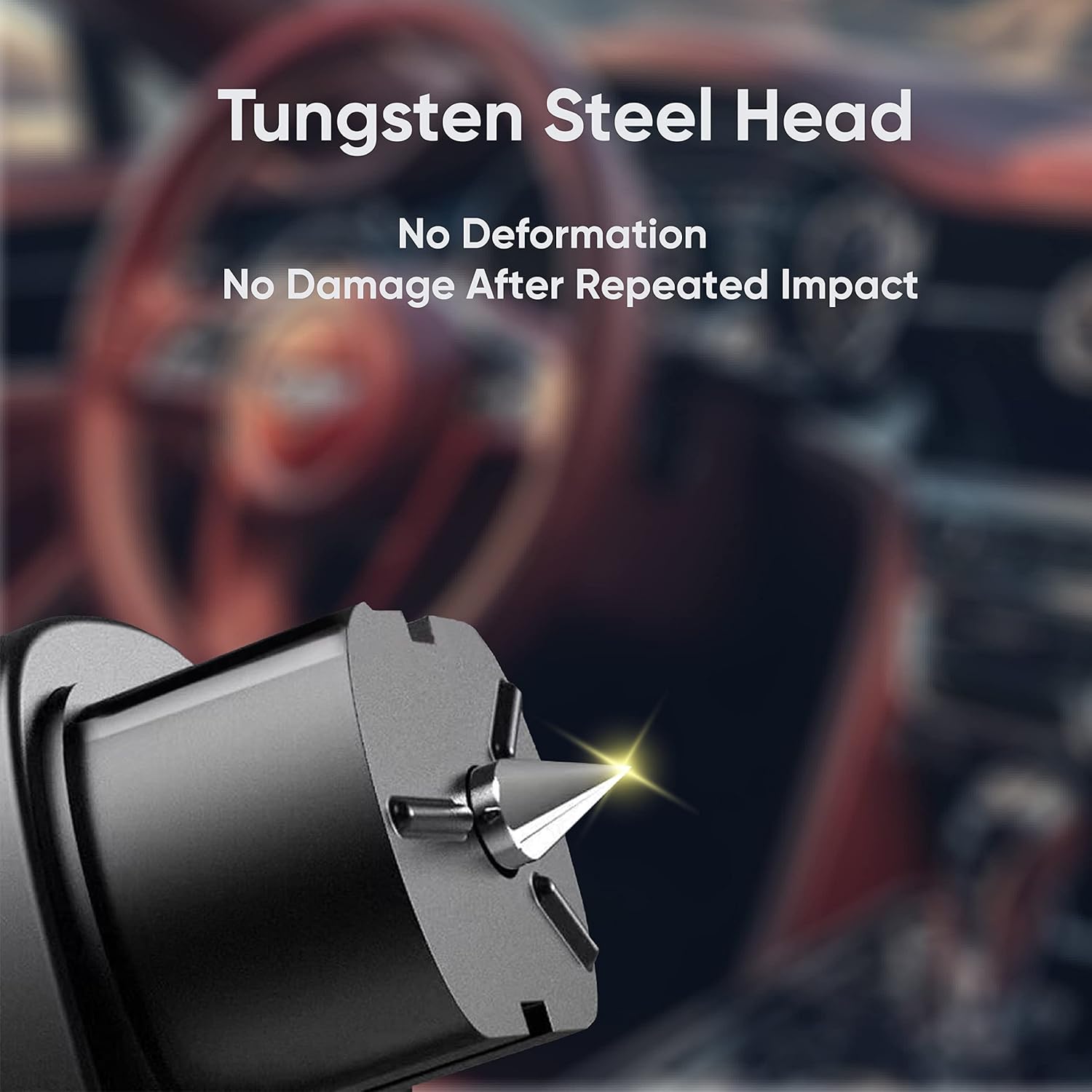 Car Window Breaker Keychain, Glass Shatter Tool, Seatbelt Cutter, Emergency Escape Kit, Underwater Safety Hammer, Car Accessory, 3-In-1 Car Survival Gear