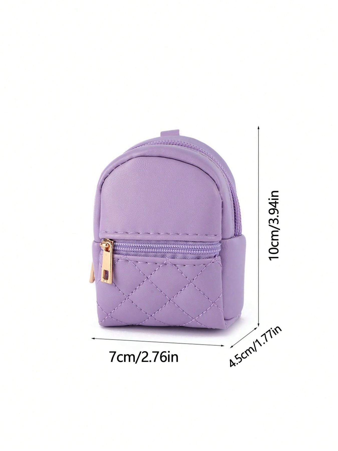 Mini Wallet Keychain, Portable Earphone Bag, Creative Multifunctional Accessory, Candy Color Zipper Coin Purse, Small PU Makeup Bag, Wallet And Charm