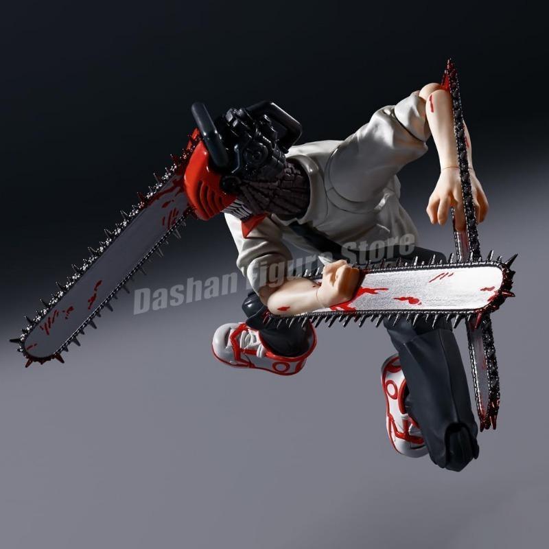 Shf Chainsaw Man Action Figure Denji Figurine PVC Movable Ko Collection Doll Anime 15cm Chainsaw Demon Figures Model Toys Gifts