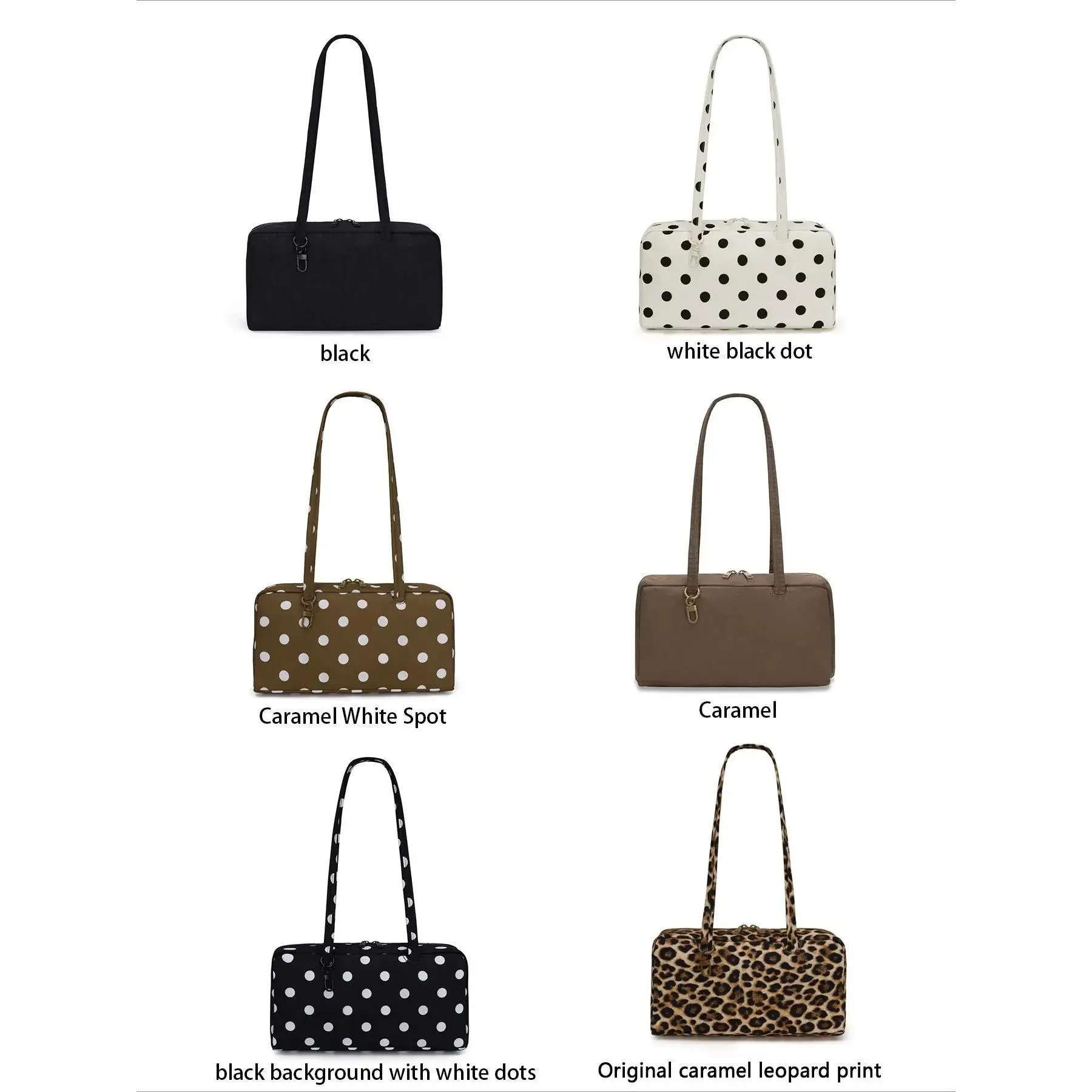 Women's solid-color nylon shoulder bag, minimalist Korean-style tote—a lightweight bag perfect for daily commuting and travel; a business bag for professional women.