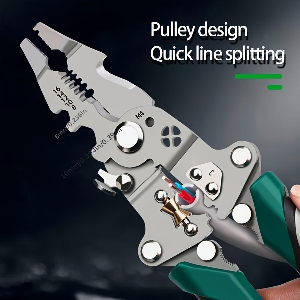 Multifunctional Sharp Wire Cutter, Fast Line Separator, Thick Spring Stripping Tool, Easy Operation, Effort-Saving Design