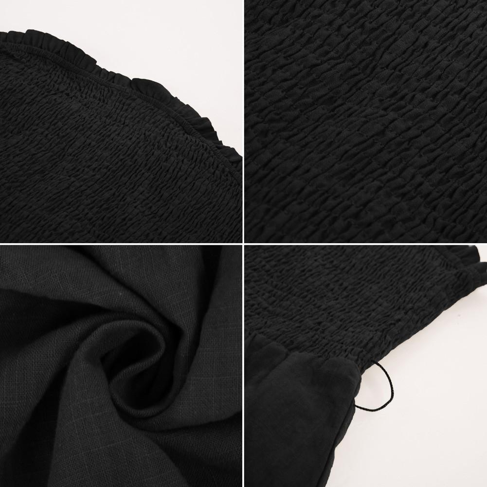 GRACE KARIN Women's Plain Cotton Linen Smocked Short Rompers, Casual Adjustable Spaghetti Strap Wide Leg Short Romper for Summe Ladies Clothes for Daily Wear Womenswear GRACE KARIN Women's Plain Cotton Linen Smocked Short Rompers, Casual Adjustable Spaghetti Strap Wide Leg Short Romper for Summe Ladies Clothes for Daily Wear Womenswear