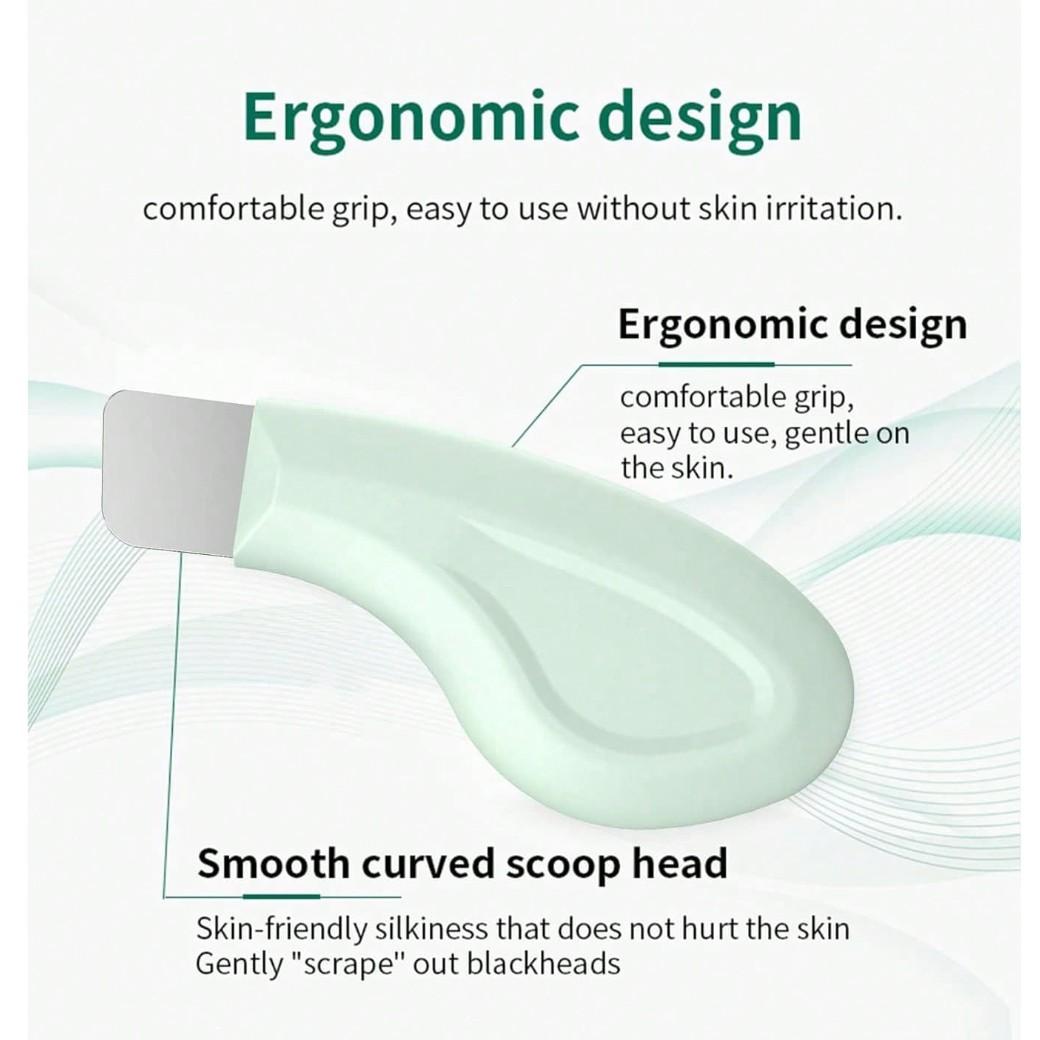 Facial Blackhead Removal Scraper, Gentle Pore Cleanser for Morning & Night Skincare, Foundation Prep, Facial Care, Travel, Home Spa, Gift Set