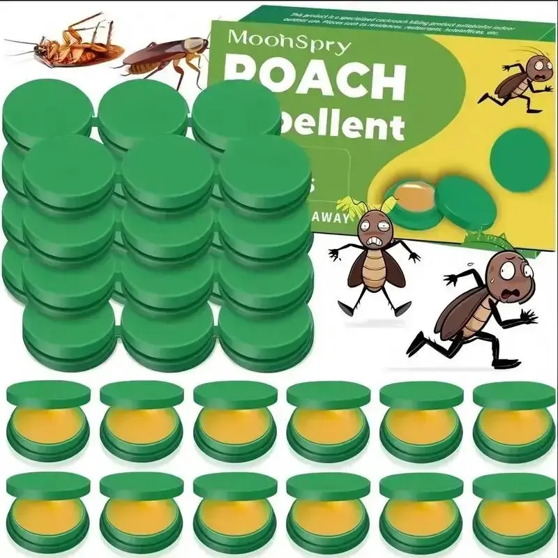 48-Piece Cockroach Killer Set-and-Forget Gel Trap Kit - Indoor Residential Pest Control, Home Care Bug Control Solutions for a Pest-Free Living Space