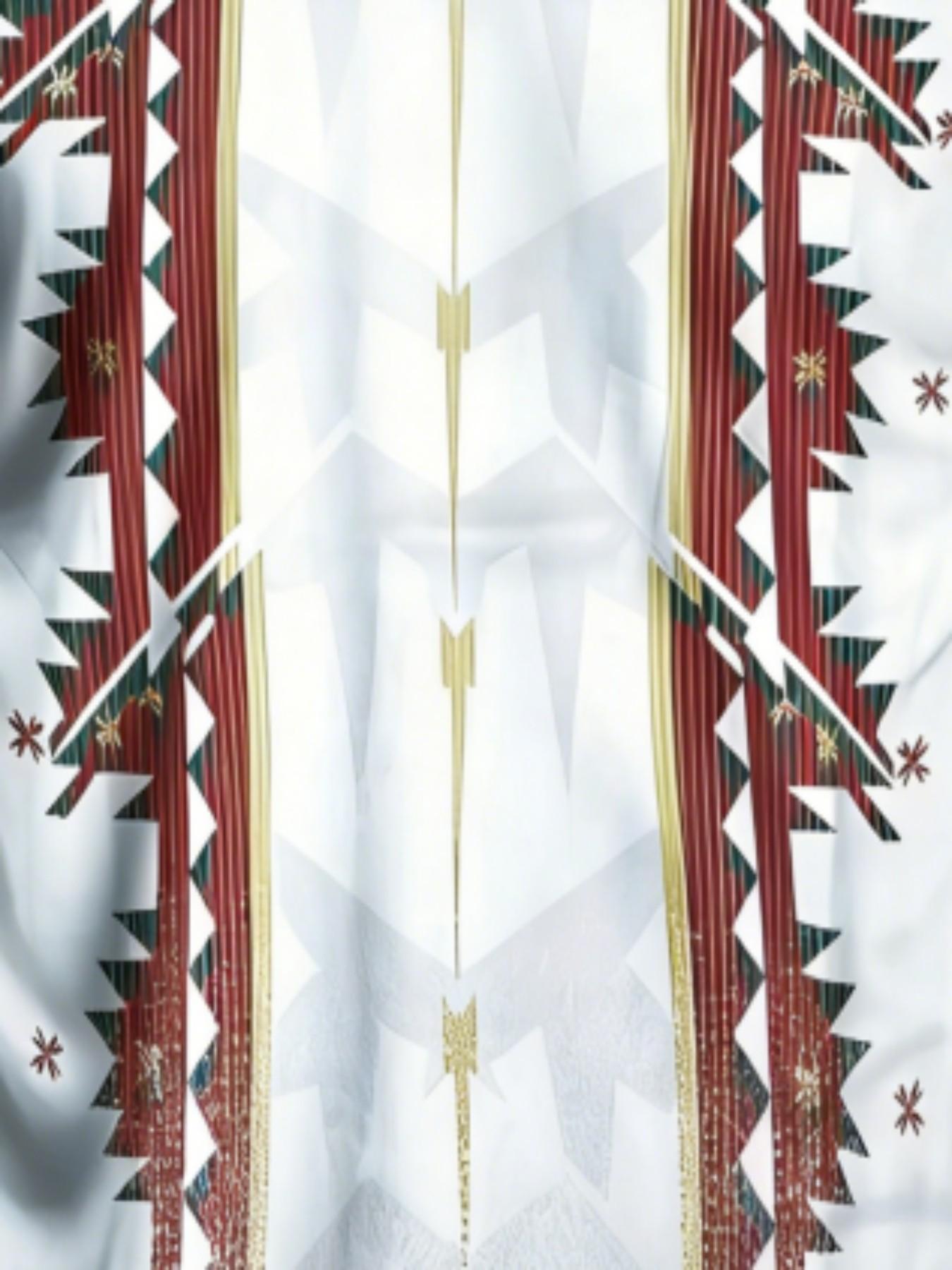 Men's Aztec Tribal Geometric T-Shirt, Native Culture Street Style Round Neck Short Sleeve Top, Loose-Fitting All Seasons Clothing