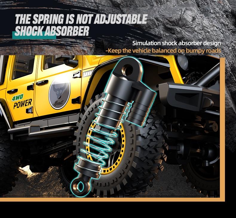 38/h High-Speed RC Off-Road Car, 1:20 Scale, Brushed Motor, 4wd All-Terrain, Unisex, Easy Control, Birthday Gift, Lithium Battery Included