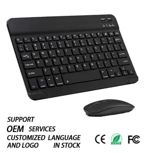 Ultra-slim Wireless Mini BT Keyboard Mouse Set Rechargeable Silent Scissor Switch Multi-system Stock