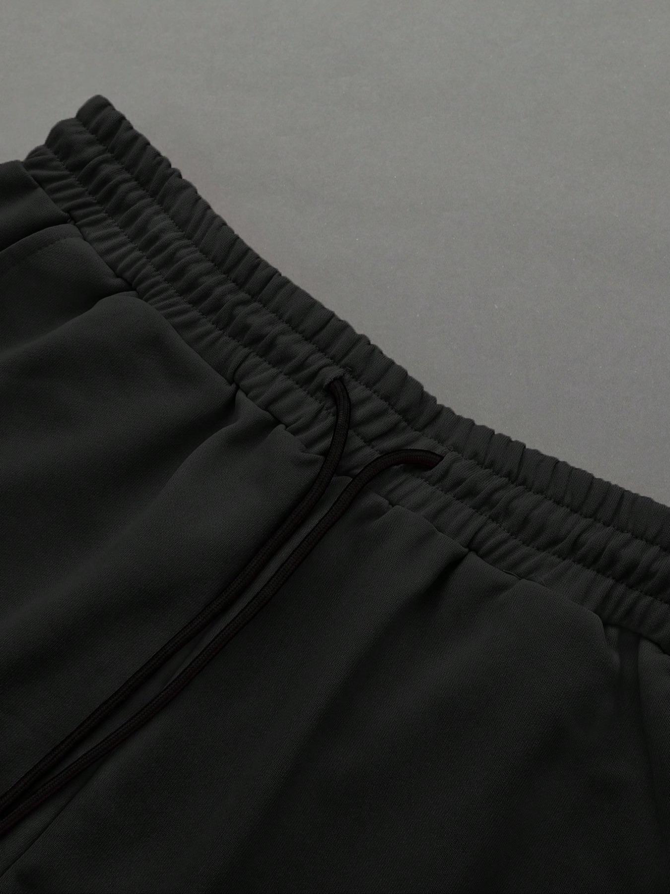 Men's Straight Leg Long Pants Gothic Print, Casual Fashion Bottoms, Comfortable and Stylish, Perfect for Daily Wear