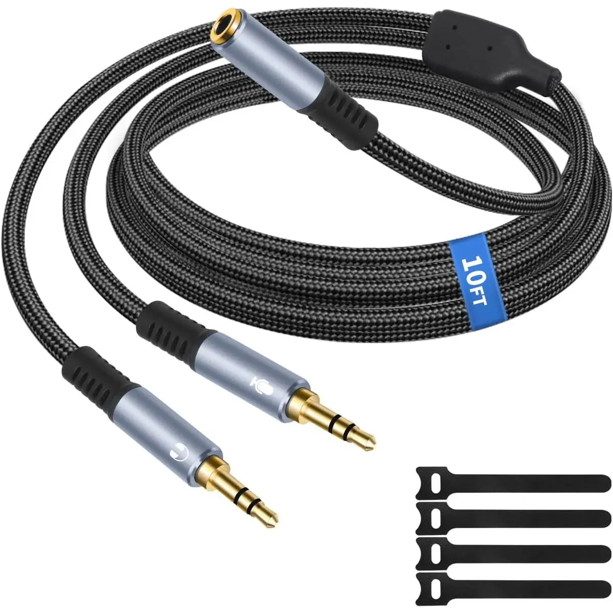 3.5mm Female to  Male Audio Splitter , 3.3 FT
