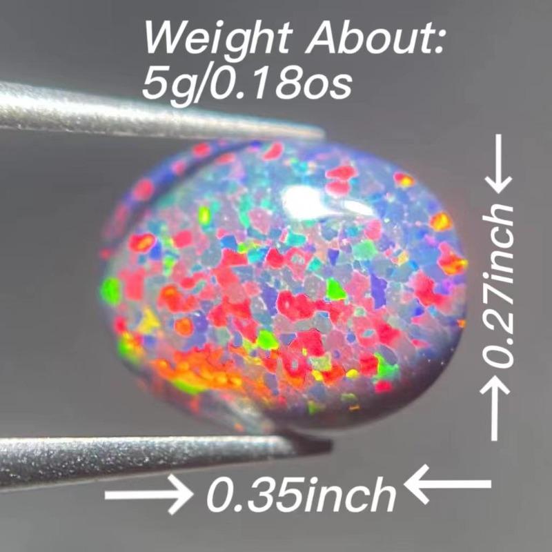 Natural Opal Cabochons Choose Oval or Pear - Colorful Loose Gemstones for DIY Rings.
