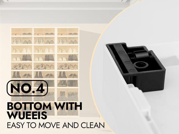 Ultimate 7+2Tier 18 Shoes Organizer:Transparent,Collapsible Rack For Compact Spaces &Closet storage Smooth Boxes Pet Shoe storage Cabinet