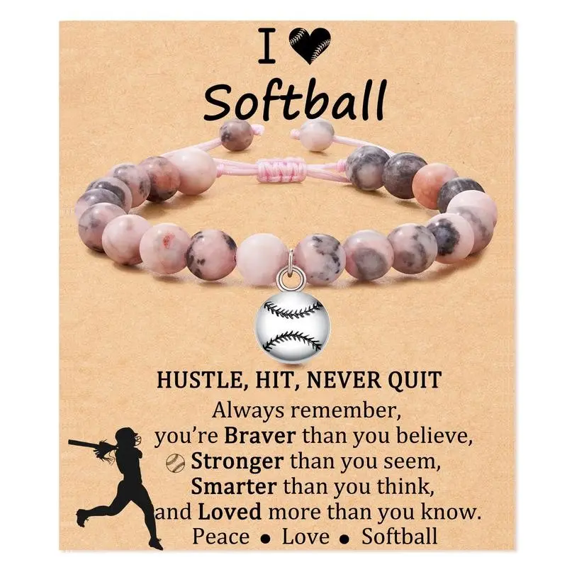 Softball Volleyball Bracelets Gifts for Girls Daughter Granddaughter Birthday Thanksgiving Day Christmas Gifts