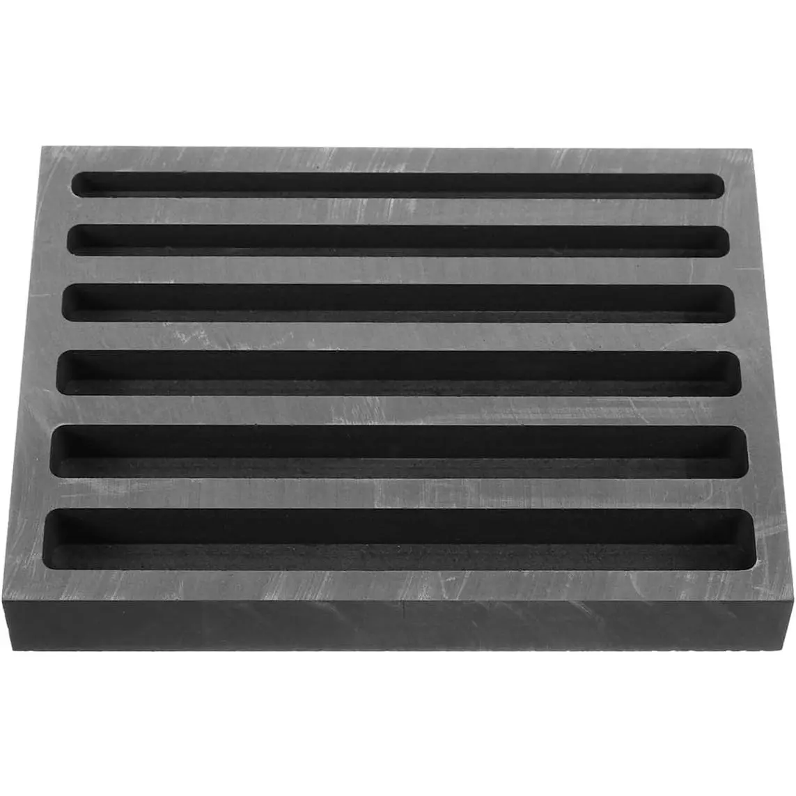 Graphite Ingot Mold, 6-in-1 Long Bar Smelting Mold for Metal Casting, Metal Melting Refining Crucible Tool for Gold Silver Copper Aluminum Lead and Jewelry Casting