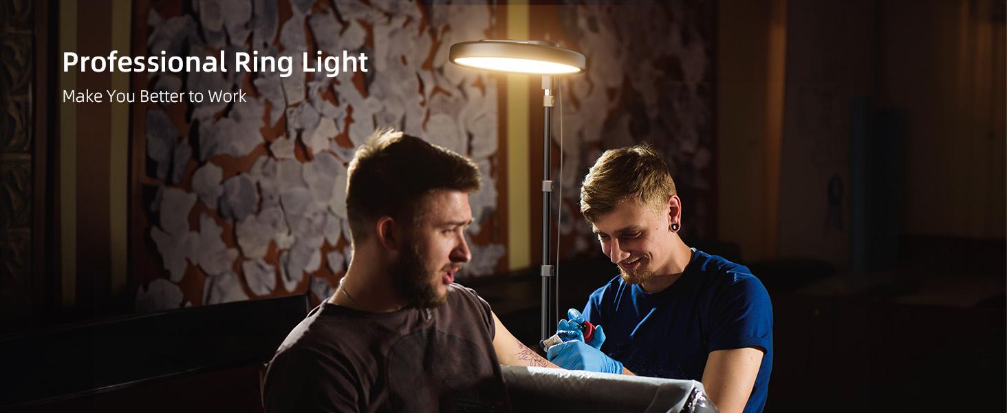 Studio-Level Lighting for Content Creators - 13" Full-Screen Ring Light with 79" Adjustable Stand and Remote | No Shadows, Perfect for 4K Makeup Videos & Podcasts