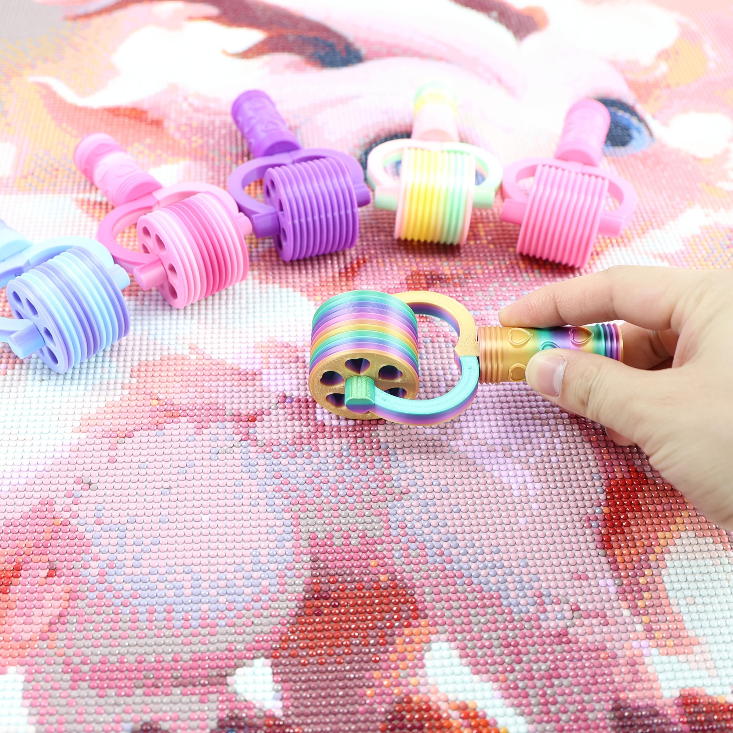 DIY Diamond Painting Roller Tool Accessories, 10 Tooth Diamond Painting Roller with Grooves, Faster and Neater Craft Making, Diamond Art Tools