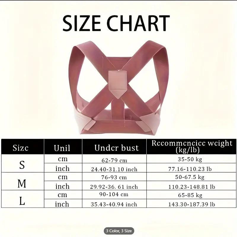 Adjustable Posture Corrector Back Brace, Invisible Support Belt for Kyphosis, Comfort Fit Shoulder Strap, Ideal for Daily & Outdoor Use