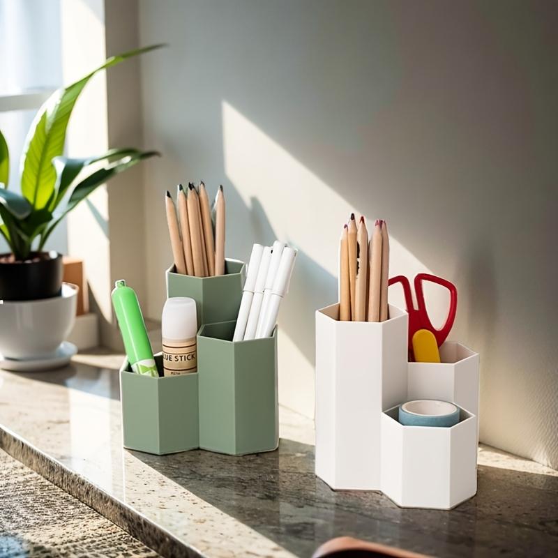 Multi-purpose Desk Organizer, Pen Holder, Pencil Cup & Office Accessory Storage for Home, Office, and School, Desktop Storage Rack, Office Desk Accessories, Stationary Organizer Holder