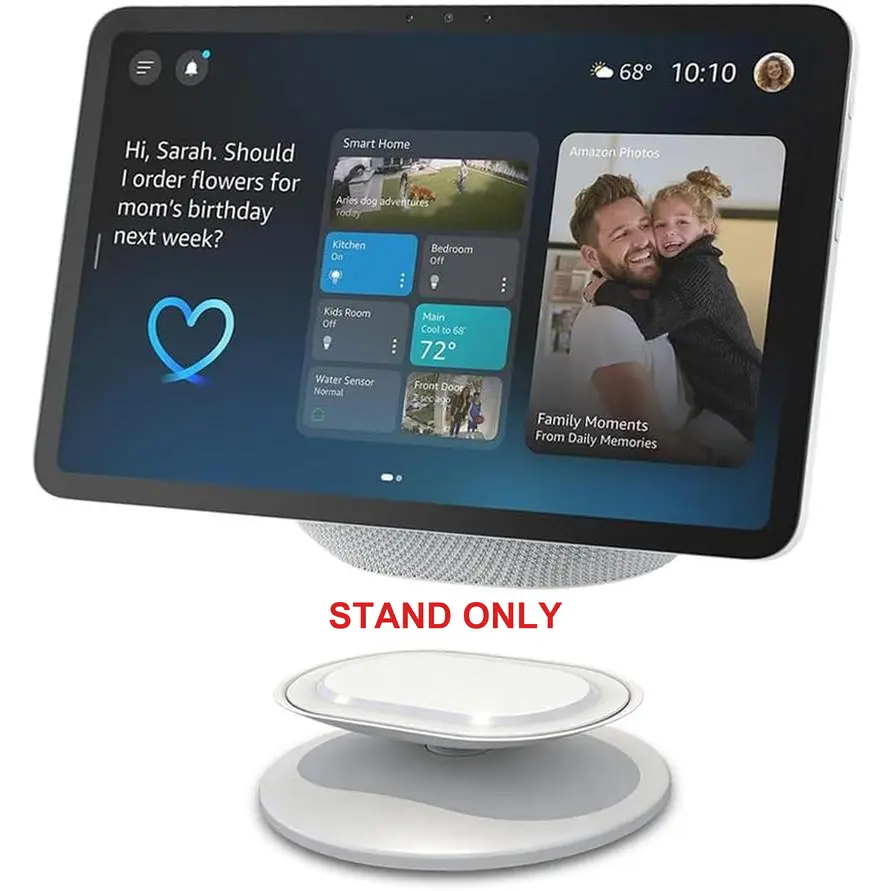 (stand only)Adjustable Stand Compatible with Show 8 & Show 11, Swivel and Tilt to Improve Viewing Angle, Base Mount Accessories for Smart Display Models, White