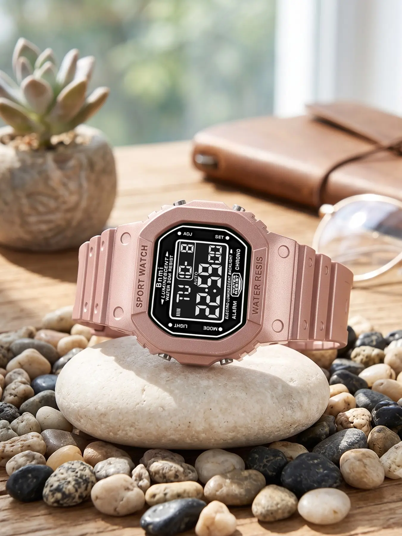 Men's Digital Sports Watch, 3atm Waterproof, LED Display, Multifunctional Alarm, Lightweight, Outdoor Activities, Daily Wear