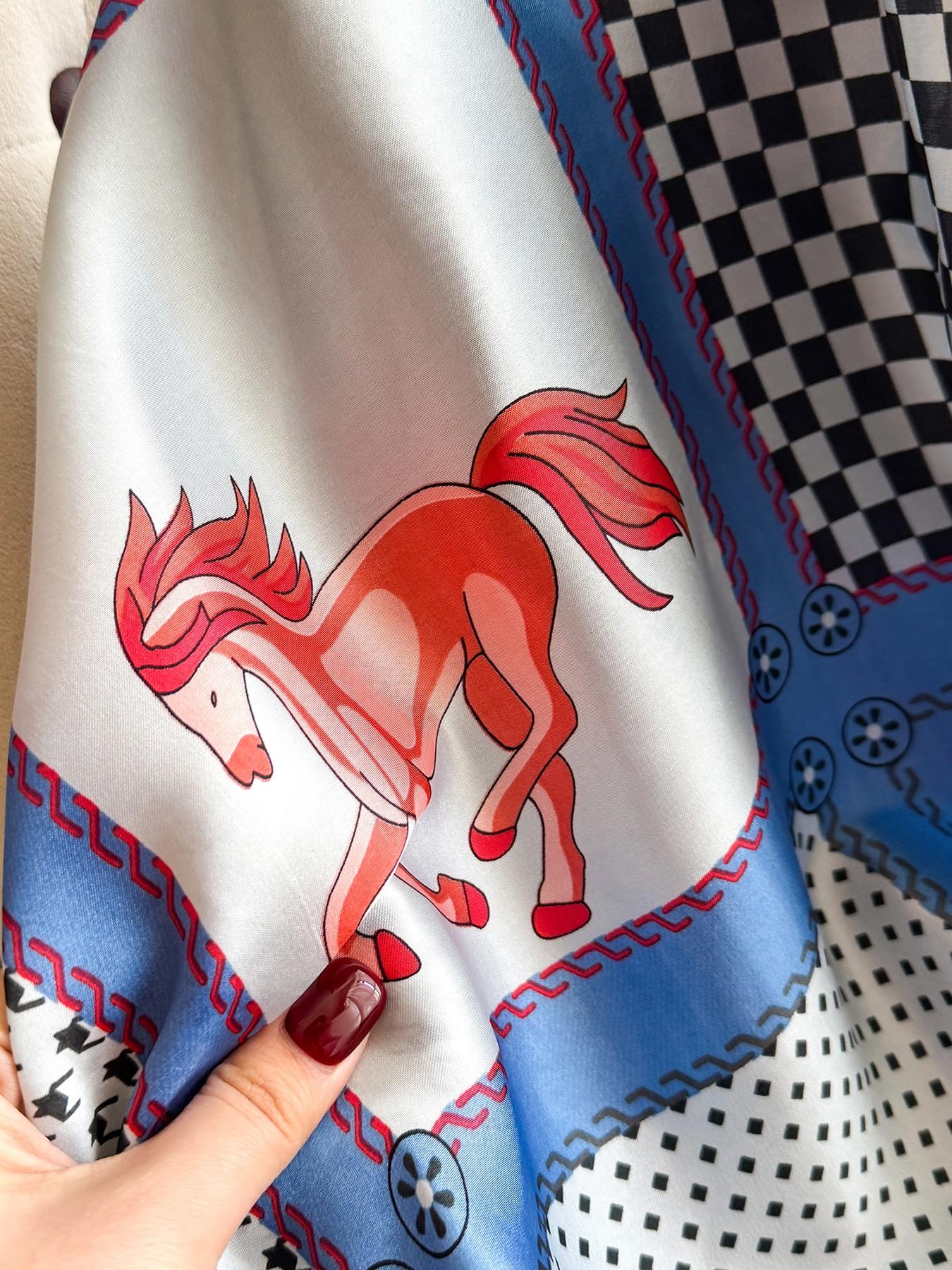 Women's Houndstooth Print Scarf, Elegant Fitted Lightweight Wrap, Ideal for Outdoor Beach Sun Protection, Spring Summer Accessory