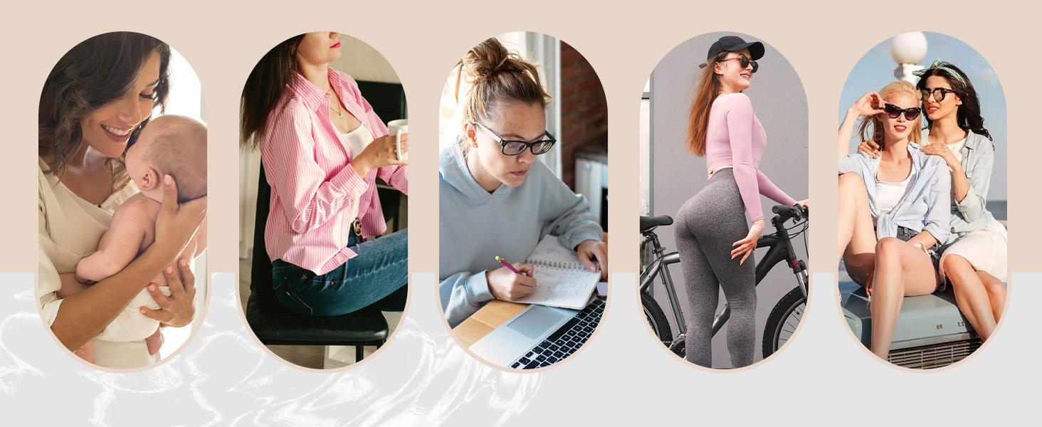 SHAPSHE Waist Shapewear for Women Tummy Control Waist Trainer Corset Sport Workout Belly Band Gym