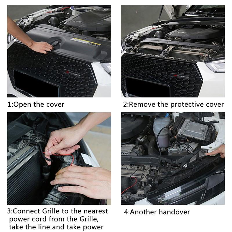 Car Grille Grill Light Decoration LED Lamp, Car Front Hood Emblem Lighting, Fits Bmw E39 E46 E30 E36 G20 E87 E60 E90 Models