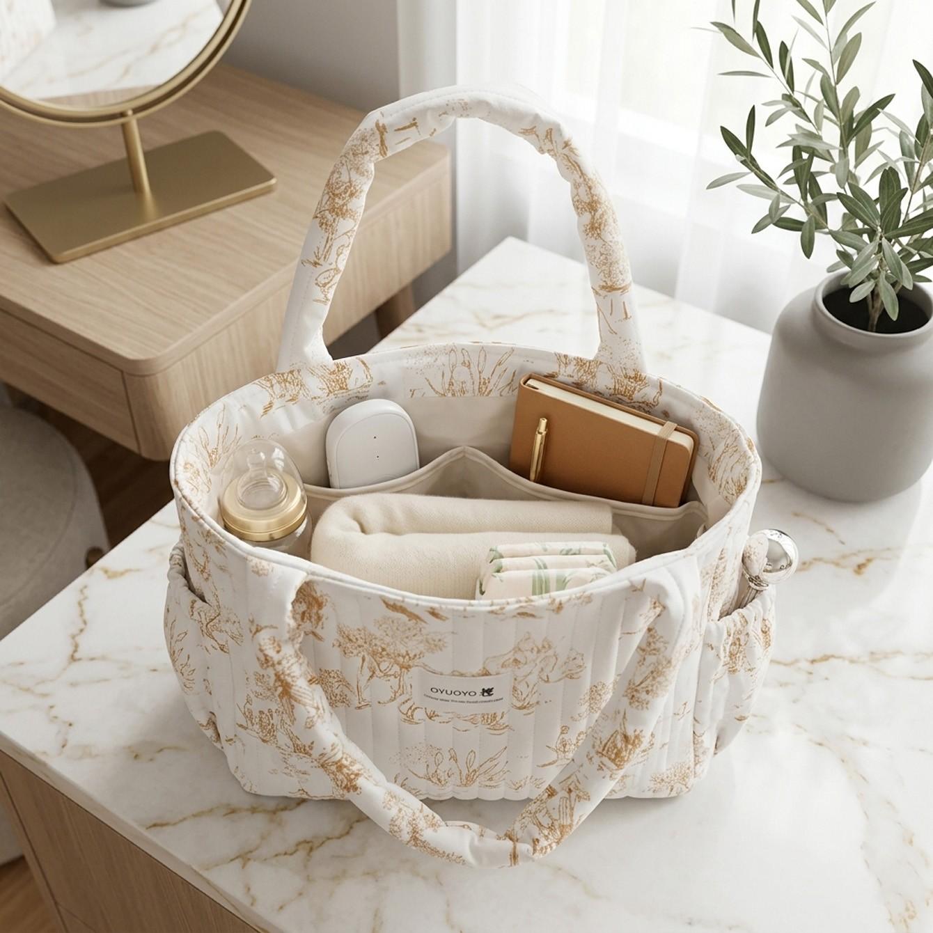 Women's Handbag with Makeup Bag, Baby Supplies Organizer, Large Work Tote, Laptop Bag, Lightweight Zippered Travel Tote, Ideal Gift for Teachers and Nurses