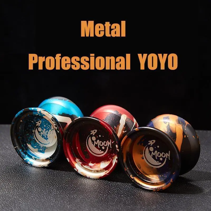 Yoyo Professional Magic Yoyo Metal Yoyo with 10 Ball Bearing Alloy Aluminum High Speed Unresponsive YoYo Toy Yoyo for Kids Adult