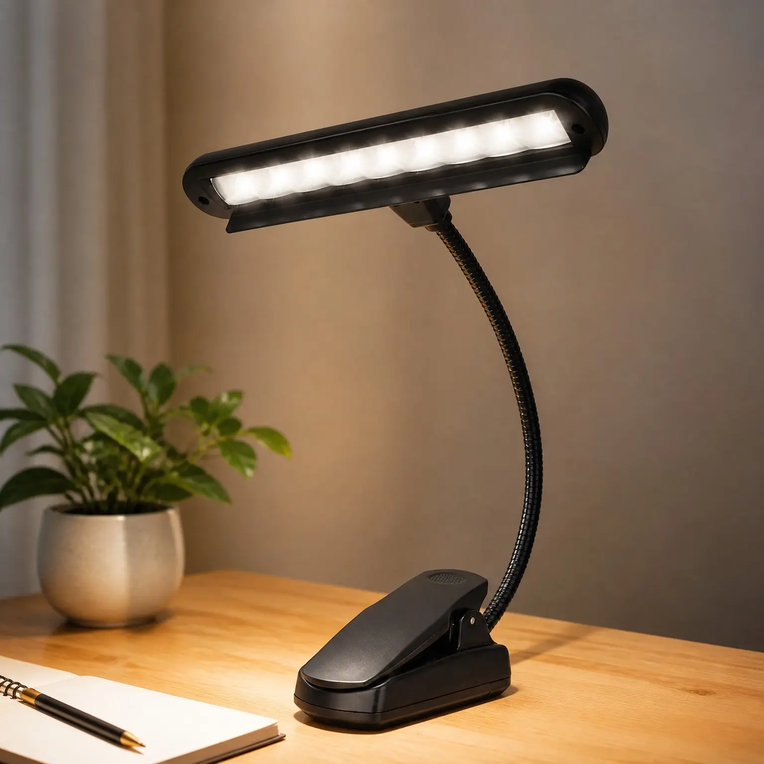 Music Stand Light, Clip On Piano Lights 9 LED Orchestra Light Book Lamp Musician Lamp, Fully Adjustable No Flicker for Piano, Orchestra, Book Reading, Mixing Table, DJ, Craft WorkGift