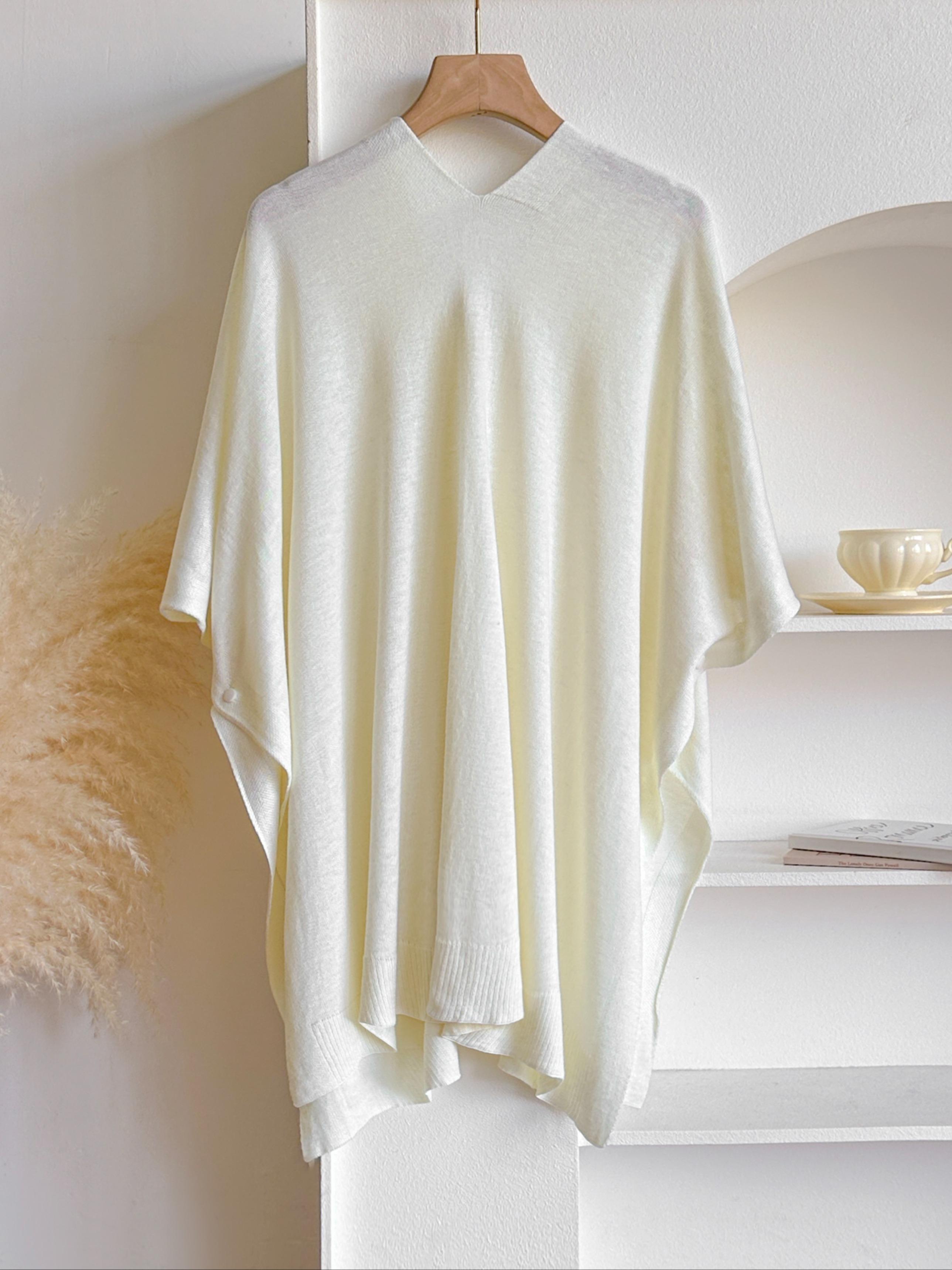 Women's Elegant Solid Color Shawl, Casual Soft Shawl, Soft Comfortable Fashion Accessory, Versatile Vintage Style, Perfect for Daily Wear