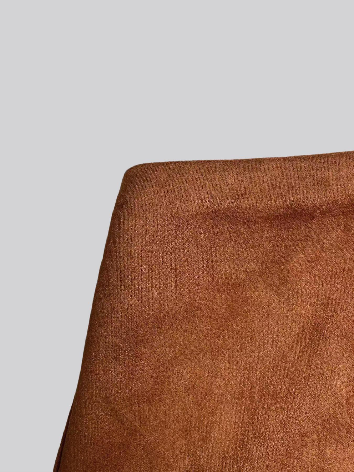 Women's Spring &Fall Velvet Vintage Italian Melange Pleated Bodycon Short Skirt,Fashionable Casual Versatile Ultra-Short Half Skirt