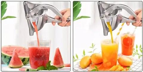 Hand Juicer Squeezer - Portable Multifunctional Manual Fruit Juicer Quiet Operation Easy Cleaning Detachable Head Press Sturdy Food Grade Juicermachine Kitchen Gadget Utensils