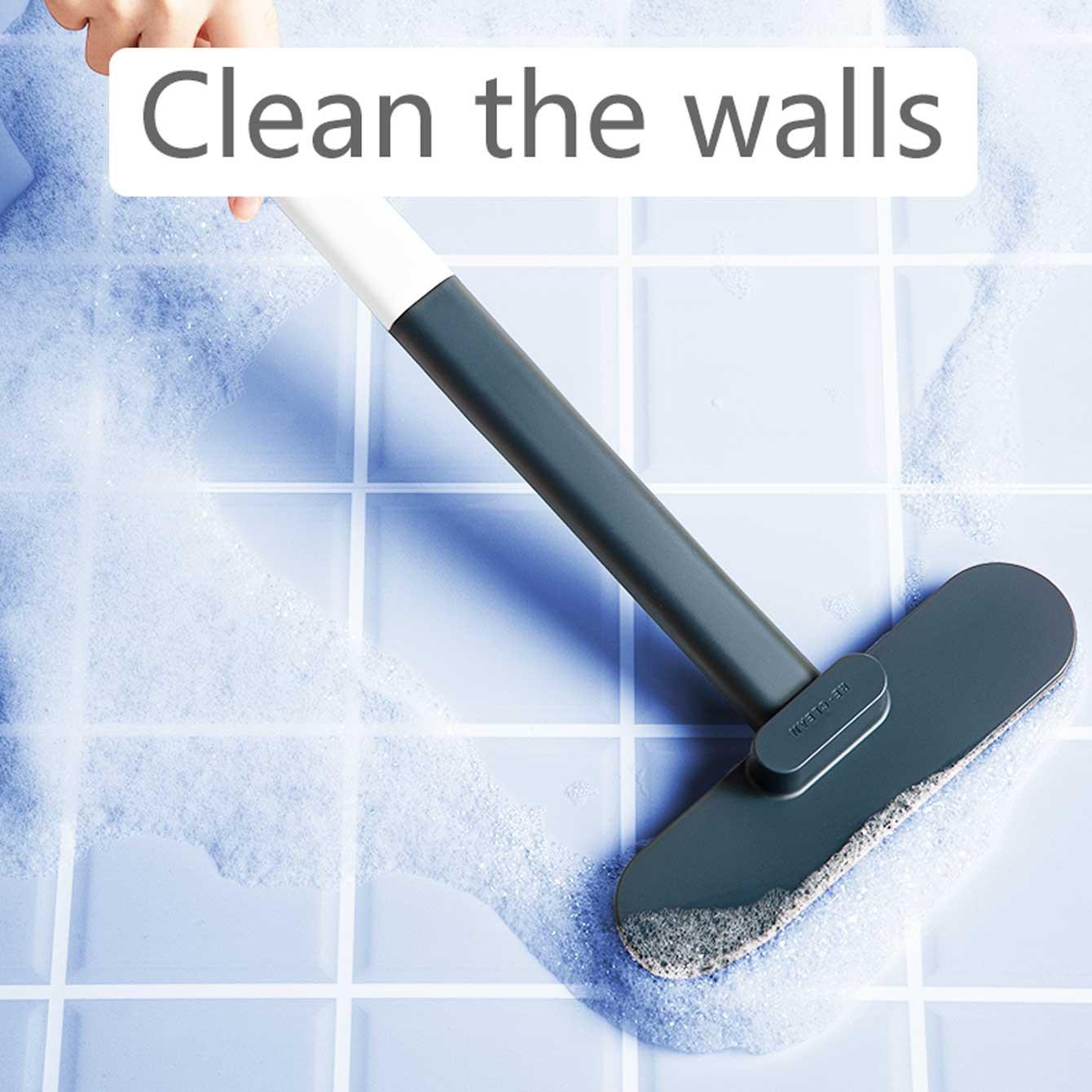 1 long handle plastic material multifunctional window screen brush, wet and dry glass cleaning brush, dust removal brush, sofa and carpet brush, pet hair cleaning tool, suitable for cleaning bedroom and living room doors and windows, reusable