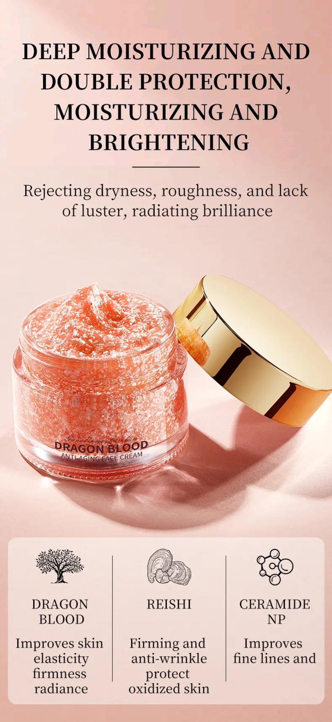 Comfort Dragon Blood Facial Skincare Cream, Hydrating Moisturizing Firming Deep Hydration Face Cream, Skin Firming & Lifting Day & Night Moisturizer, Skin Care Gift for Girls