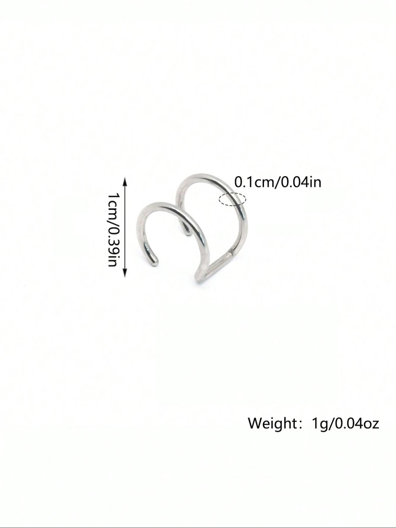 Stainless Steel Women's Fake Ear Cuffs, Golden/Silvery/Black, No Piercing Needed, Daily Wear Jewelry for Men & Women Earcuff Stainless Steel Women's Fake Ear Cuffs, Golden/Silvery/Black, No Piercing Needed, Daily Wear Jewelry for Men & Women Earcuff