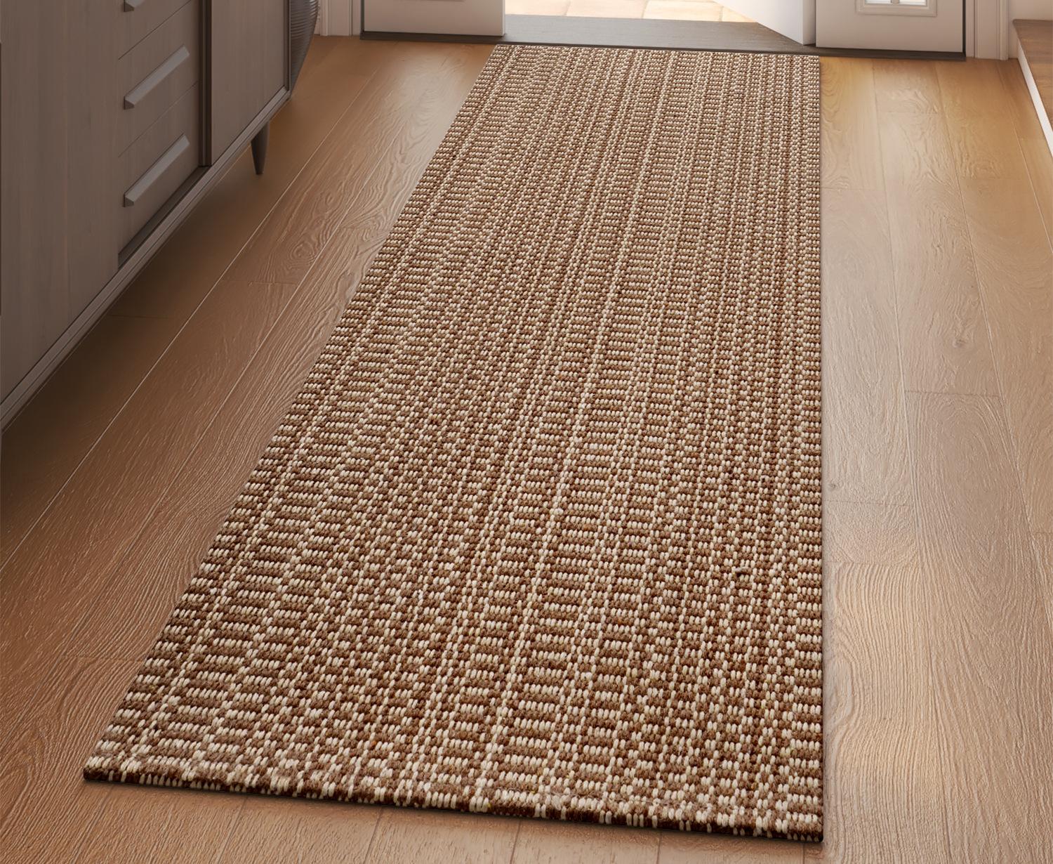 Kitchen Rug Non-Slip Washable, Absorbent Kitchen Mat for Floor, Woven Kitchen Runner Rug with Rubber Backing, Durable Stain Resistant Kitchen Carpet for Sink, Modern Boho Kitchen Decor, Anti-Skid Floor Runner