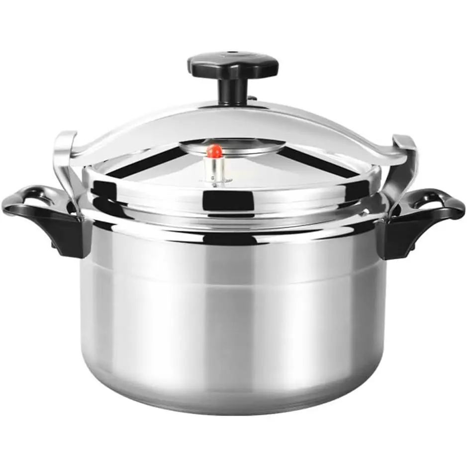 Stainless Steel Pressure Cooker Gas Stove Top Pressure Canner 7.4Quart/7L Safety Aluminum Canning Pot Household Cooker Pot Silver