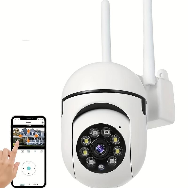 4pcs 1080P/5G Wireless WiFi Camera/color Night Vision/two-way Audio/360-degree Pan/tilt/zoom, AI Motion Tracking And Detection/home Security Monitoring/spotlight, And Alarm/cloud Storage And SD Card Storage.., Property Protection