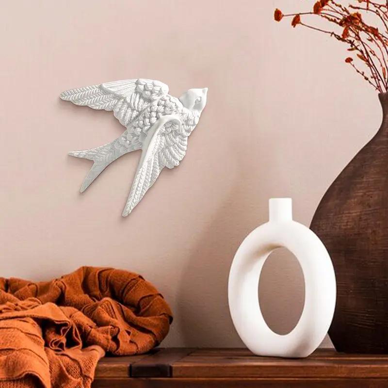 ⭐【Gallery Wall Hack】Textured Faux Brass Bird Sculptures ｜ Eclectic 3D Wall Art ｜ Maximalist Room Addition