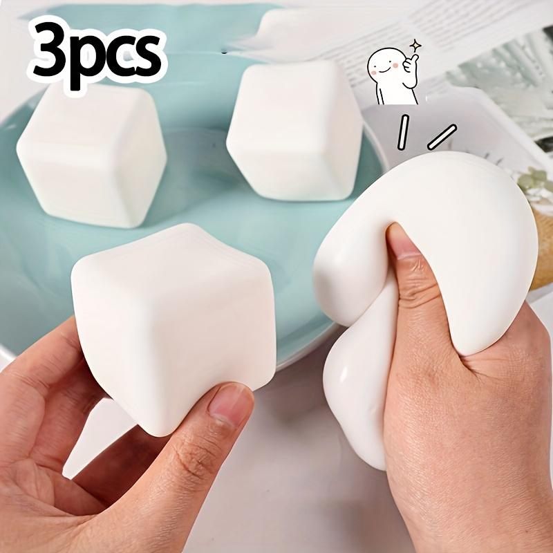 Plastic Moldable Slow-Return Toy, Creative Simulation Bean Curd, Compression Toy, Birthday Gift, Christmas Party Favors, Squishy Soft Moldable, Squishy Toys