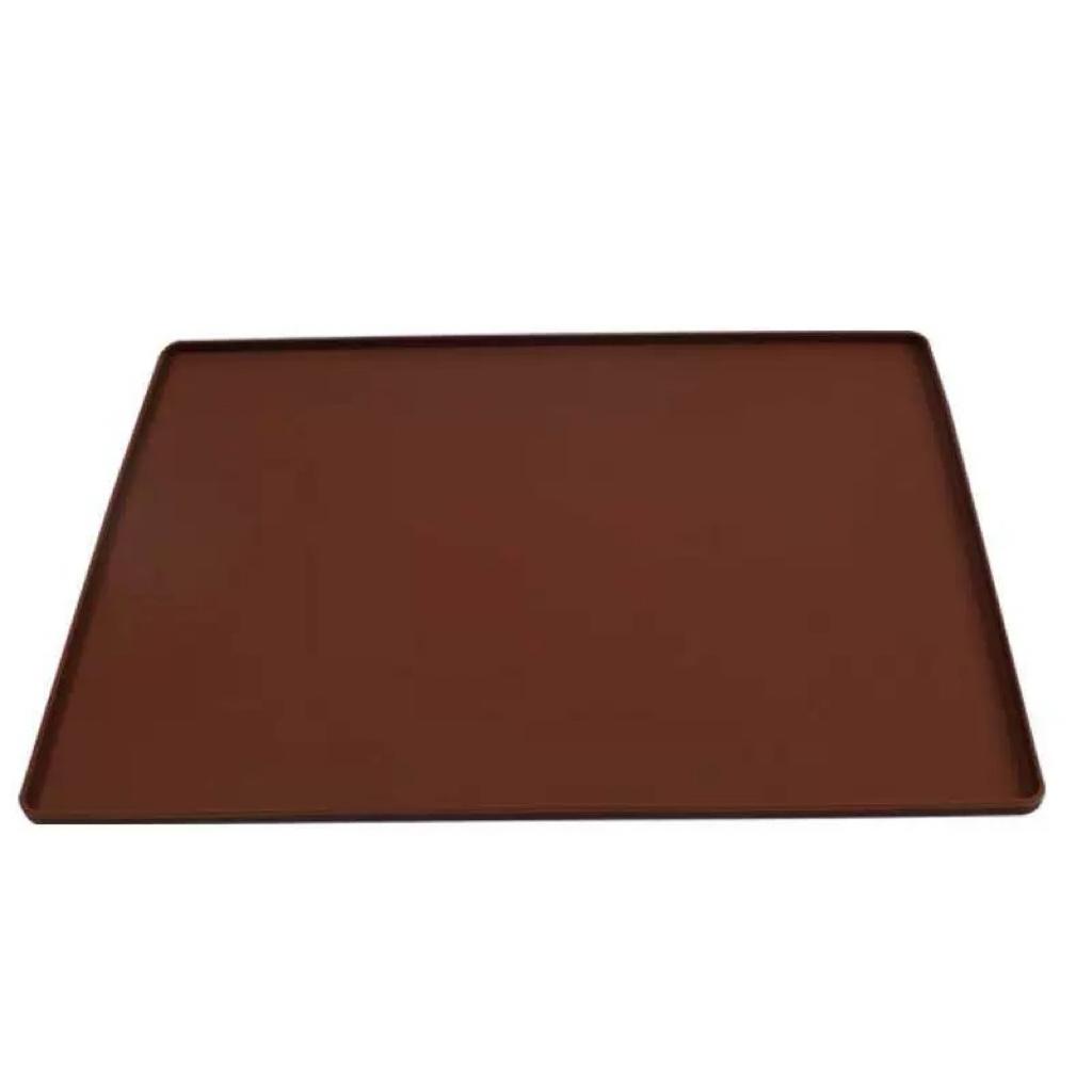 Silicone Baking Mat with Oil Brush, Multi-Functional Non-Stick Swiss Roll Tray Pad, Heat Resistant Table Mat, Food Grade Silicone, Reusable Bakery mat