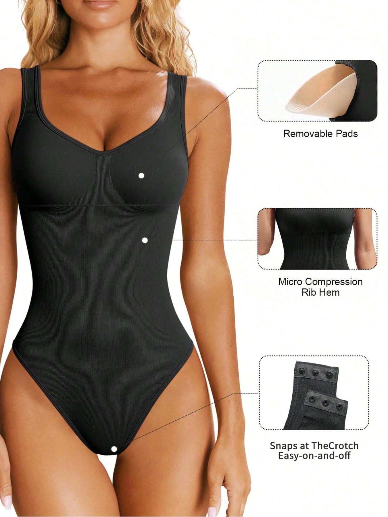 New Seamless Strapless Backless Bodysuit, Tight Waist Lifted Butt Shaping Bodysuit, Inner Wear Sport Yoga, Above Knee Sleeveless