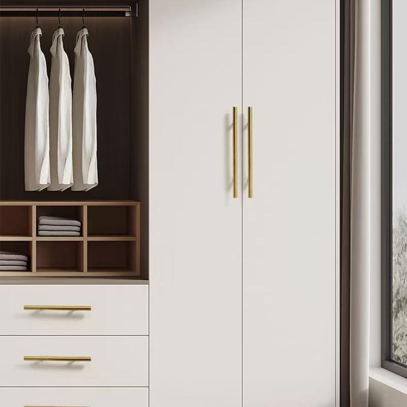 9/18pcs Gold Cabinet Handles, Wardrobe, Drawer, Kitchen Cabinet Handles, Stainless Steel Brushed Plated Handles, Powder Coated, Includes Installation Screws, Eas