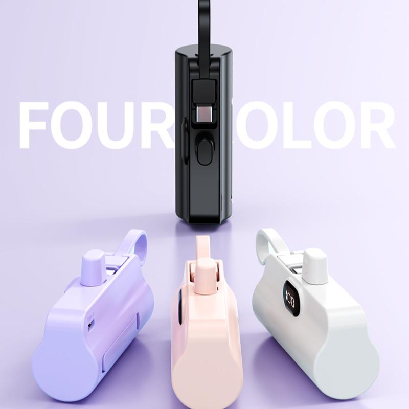 Portable Mini Emergency Capsule Charger, 4500mAh power bank, LCD Display Power Bank for iPhone & Android System Phones & Tablets, compatible for iPhone17 16 15 14 13 12 Pro Max Plus Portable Mini Emergency Capsule Charger, 4500mAh power bank, LCD Display Power Bank for iPhone & Android System Phones & Tablets, compatible for iPhone17 16 15 14 13 12 Pro Max Plus
