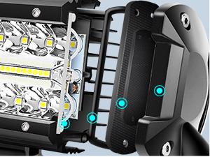 Nilight 2 Pcs 4 Inch 60W Led Pods with 2 Inch Tow Hitch Mounting Brackets Backup Reverse Lights Rear Light Bar for Pickup ATV SUV Truck Trailer Boat Nilight 2 Pcs 4 Inch 60W Led Pods with 2 Inch Tow Hitch Mounting Brackets Backup Reverse Lights Rear Light Bar for Pickup ATV SUV Truck Trailer Boat