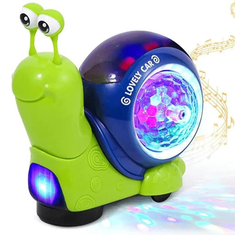 Interactive Musical Light-Up Snail & Hermit Crab Toy, Unisex Sensory Educational Gift for Kids (Batteries Not Included) Interactive Musical Light-Up Snail & Hermit Crab Toy, Unisex Sensory Educational Gift for Kids (Batteries Not Included)