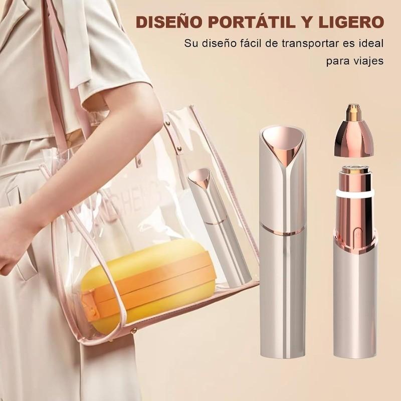 2-In-1 Multi-Functional Facial and Brow Trimmer, Electric Brow Trimmer, Lip and Body Hair Removal Tool, Facial Hair Care Tool, Women's Electric Razor