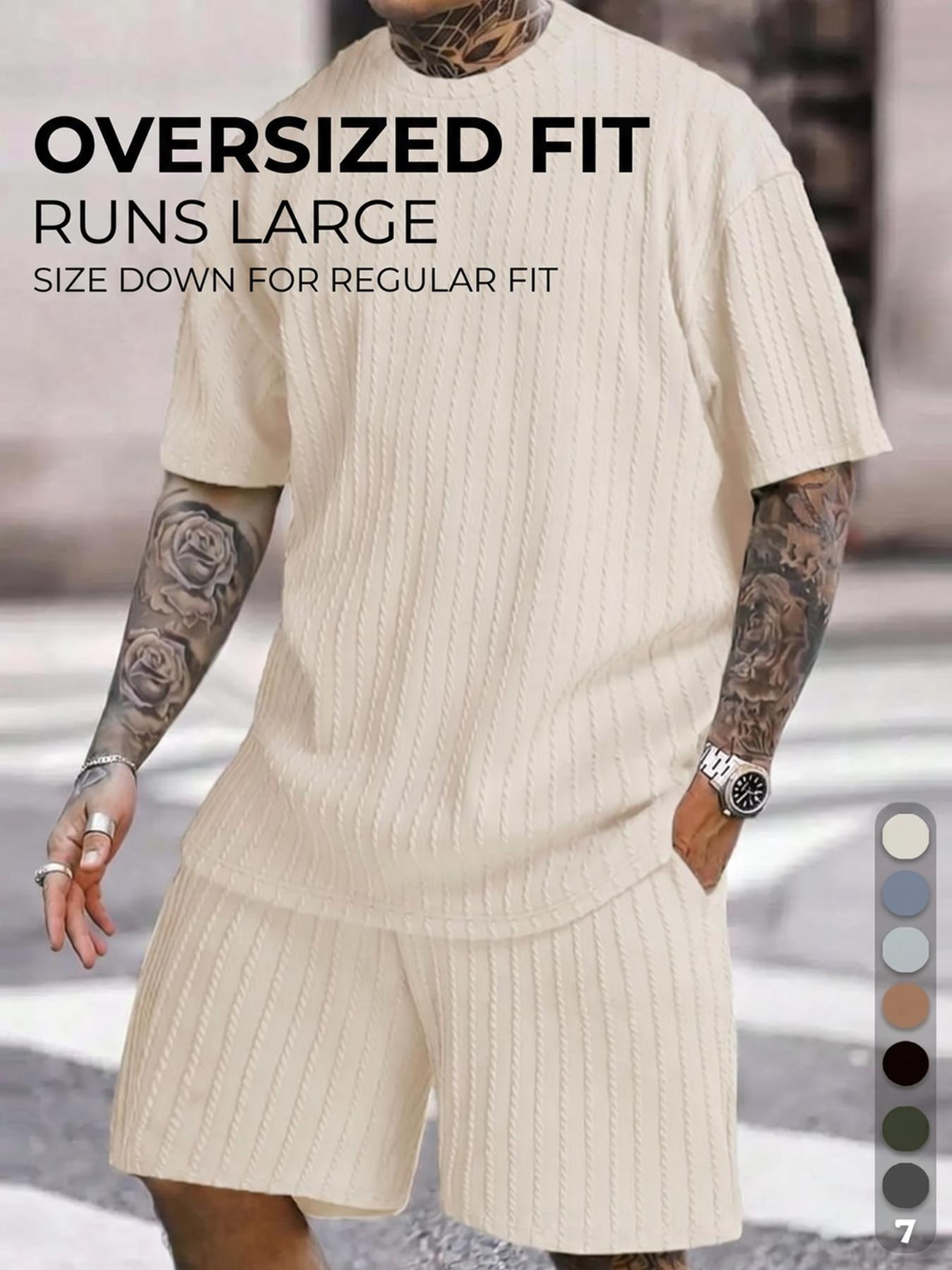 Men's Oversized 2-Piece Summer Set - Front View