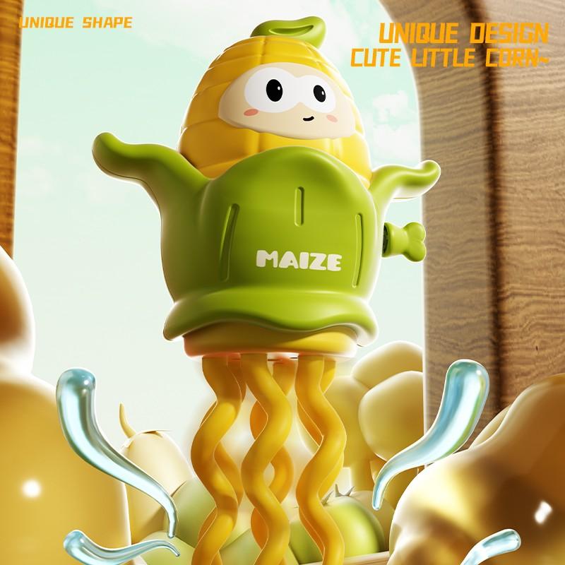 Dancing Dual-Color Corn Spring Toy, Baby Simulation Animal Stress Relief Mechanical Crawling Running Toy, Fun Interactive Plaything